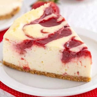 Strawberry Swirl Cheesecake