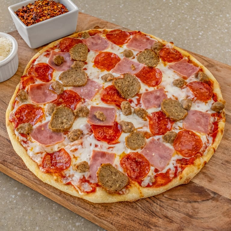 Indulge in Meat Lovers Pizza