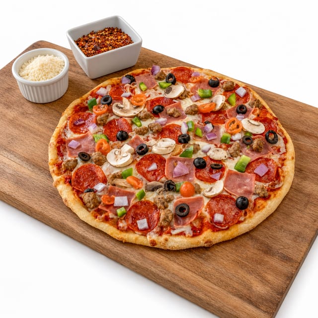 Supreme Works Pizza.