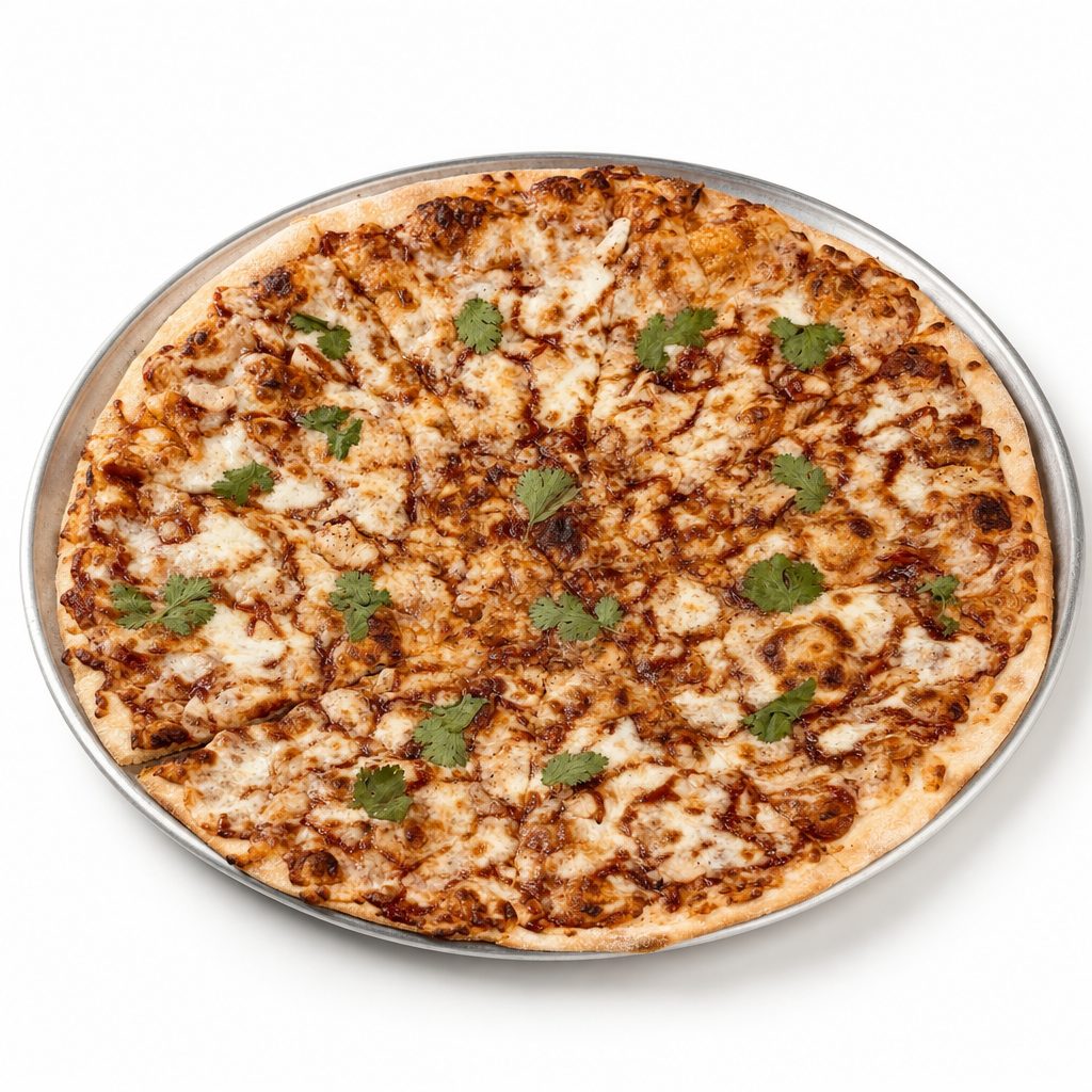 BBQ Chicken Pizza.